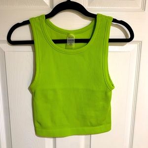 Green/Chartreuse Sunday Best tank top